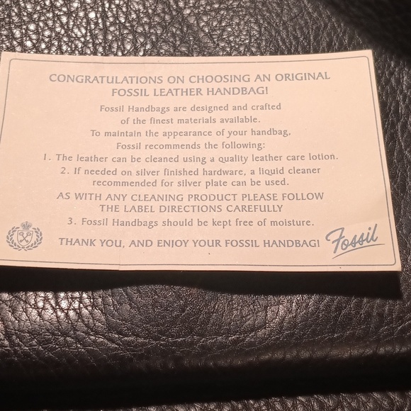 Fossil Black Leather Women Bag - Picture 16 of 16